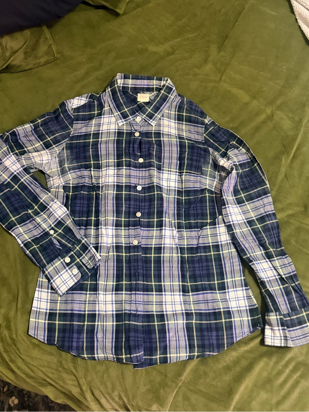 J Crew Plaid Button-Down Shirt